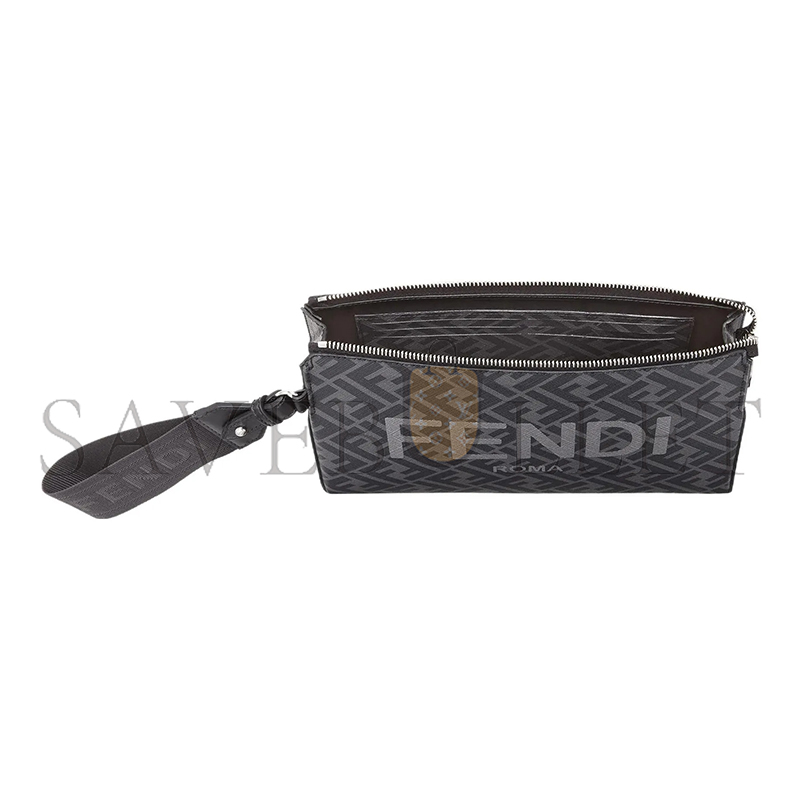 F**di logo-print clutch bag 7va564ajj4f0gxn (26.5*19*5cm)
